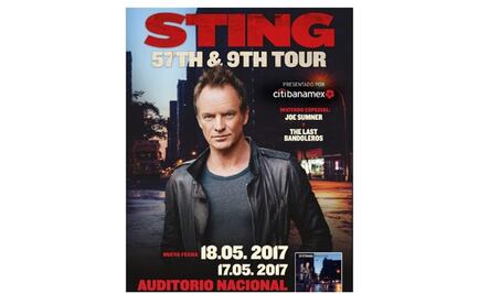 Sting abre nueva fecha en la Ciudad de México