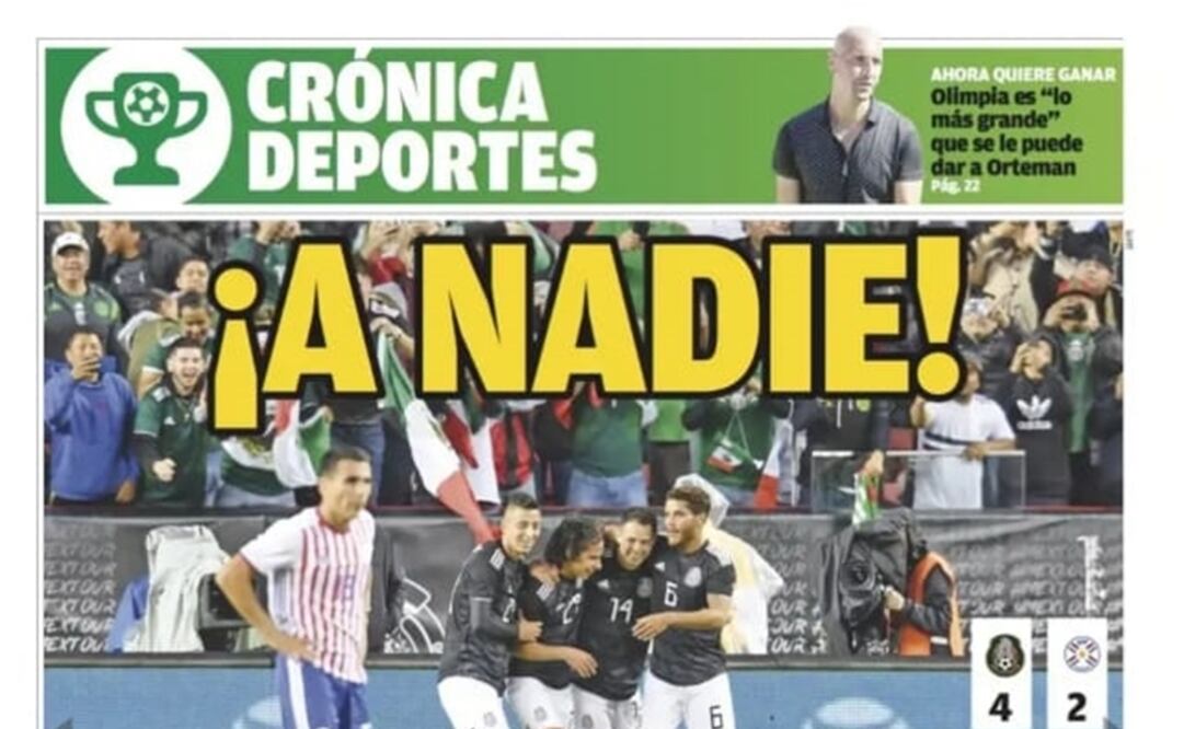 Portadas en Paraguay. Foto: Especial