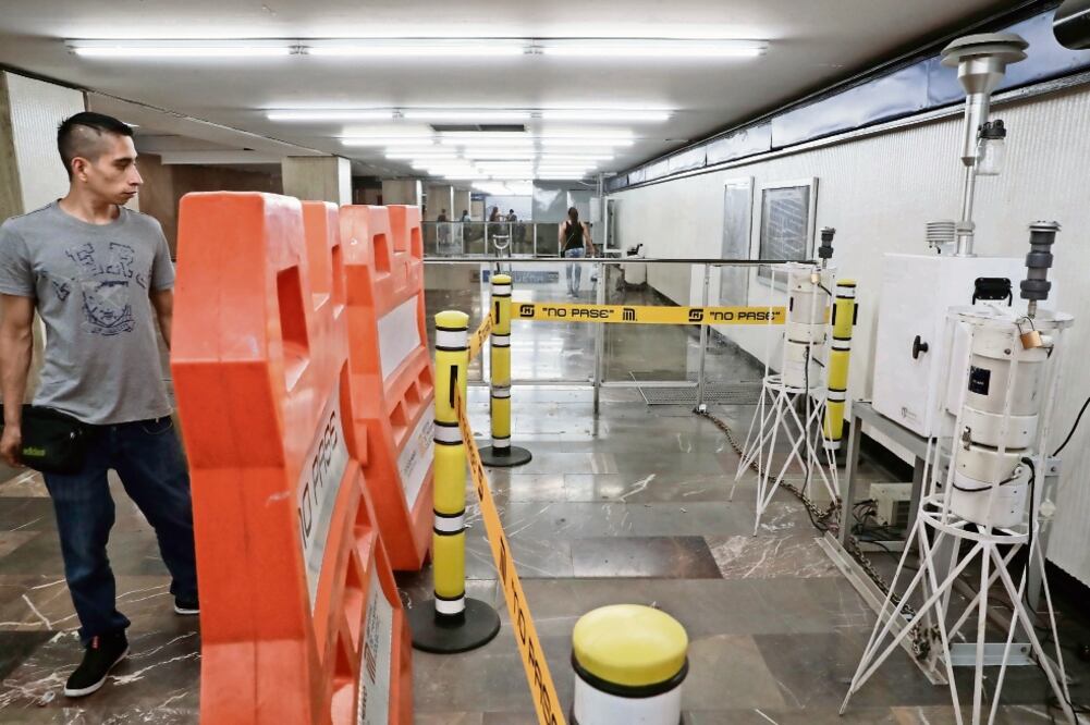 La empresa SEYER presta el equipo tecnológico para realizar la prueba piloto en la estación Zócalo de la Línea 2, informó Jorge Gaviño, director general del STC metro (IVAN STEPHENS. EL UNIVERSAL)