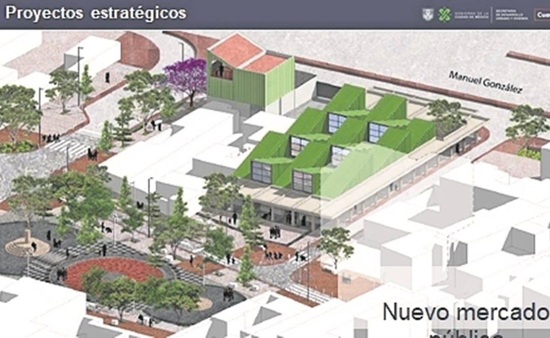 En el programa aprobado para la colonia Atlampa se plantea la construcción de un mercado. Foto: Especial