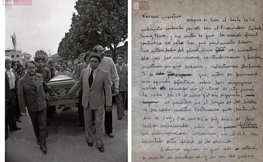 Sepelio de José Revueltas en el Panteón
Francés, el 15 abril 1976.
Carta de José Revueltas al escritor Luis González de Alba.
Imagenes: Cortesía Memórica-AGN