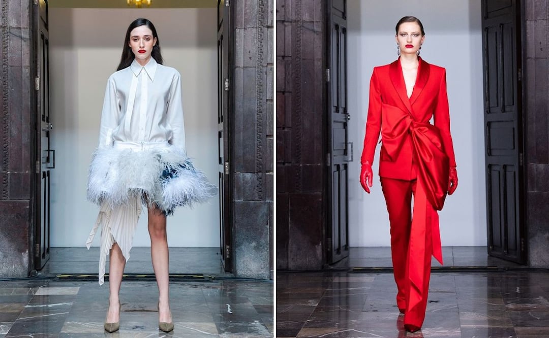 Diseños de Abel López y Alfredo Martínez presentados en Volvo Fashion Week México - Guadalajara 2026. Foto: Cortesía Volvo Fashion Week México