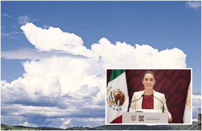 ¿Fuertes lluvias en la CDMX son por bombardeo de nubes? Esto responde Sheinbaum