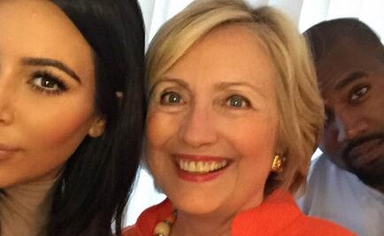 Kim Kardashian presume selfie con Hillary