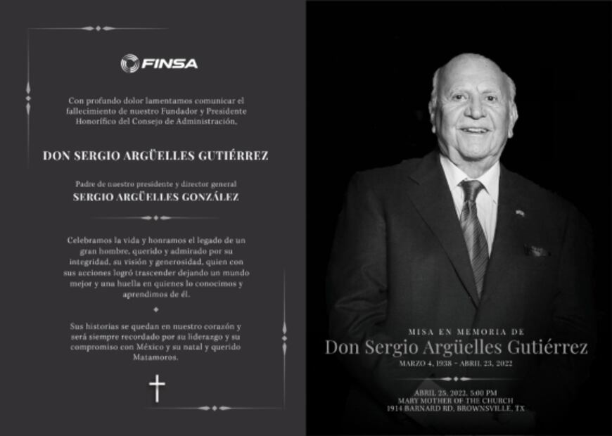 Muere Sergio Argüelles Gutiérrez, pionero del sector inmobiliario industrial en México