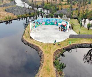 Con 103 mdp dan nueva vida a parque en Xochimilco