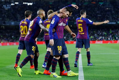 Barcelona aplasta al Betis en el Benito Villamarín