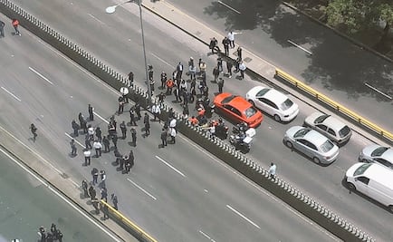 Policías federales colapsan San Joaquín y Legaria con bloqueo