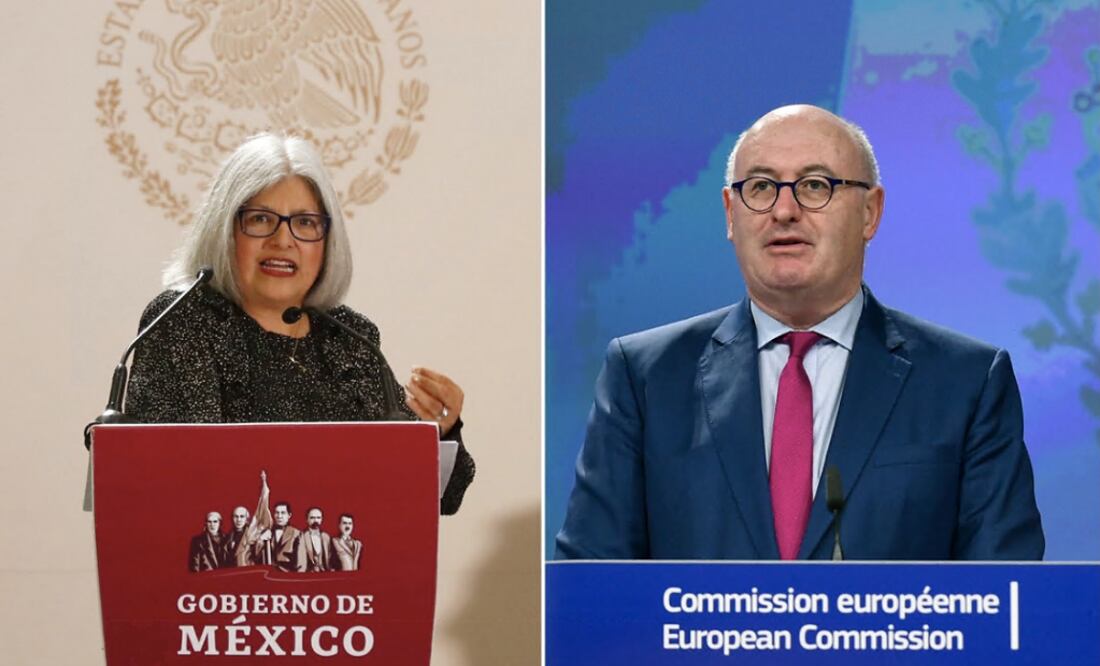 Mexico’s Economy Minister Graciela Márquez Colín and EU Trade Commissioner Phil Hogan reached the agreement - Photo: File photo & AFP