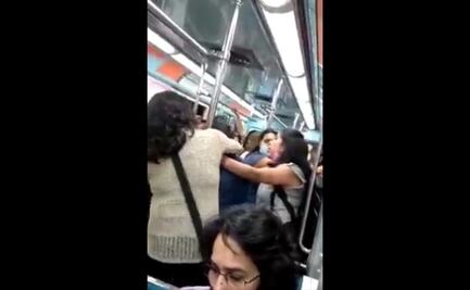 “¡Ya tranquilas!”: Difunden VIDEO de pelea entre mujeres por asiento en Metro CDMX 