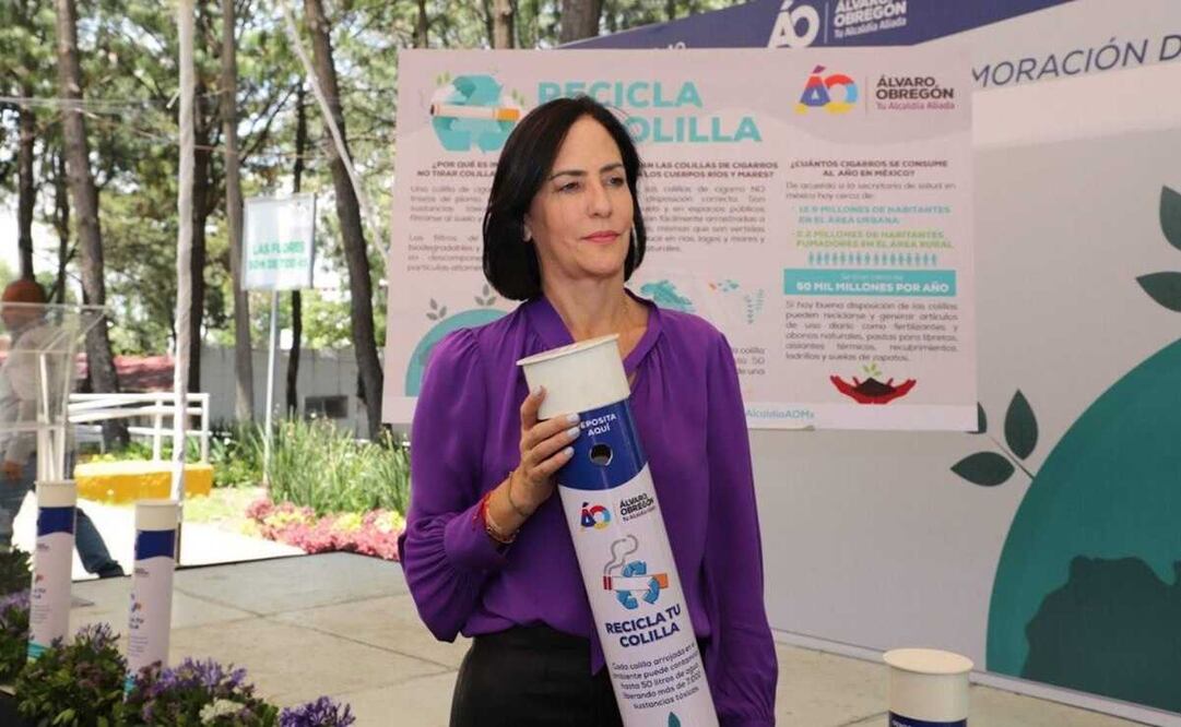 Alcaldía Álvaro Obregón firma convenio para reciclaje de colillas de cigarro. Foto: Especial 