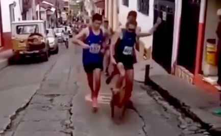 Corredor pierde patrocinadores por patear a un perro
