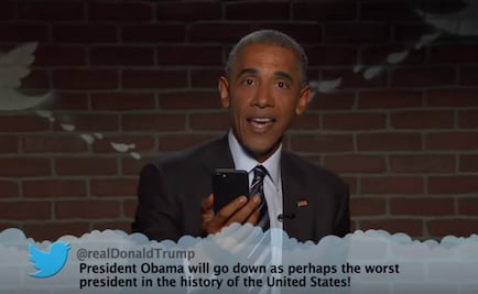 Obama responde a tuits en su contra y se burla de Trump