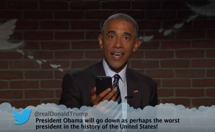 Obama responde a tuits en su contra y se burla de Trump