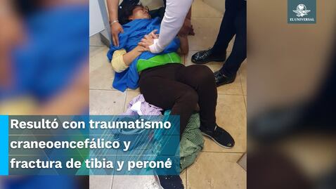 Techo de un kinder en Ecatepec cae sobre la cabeza de una conserje