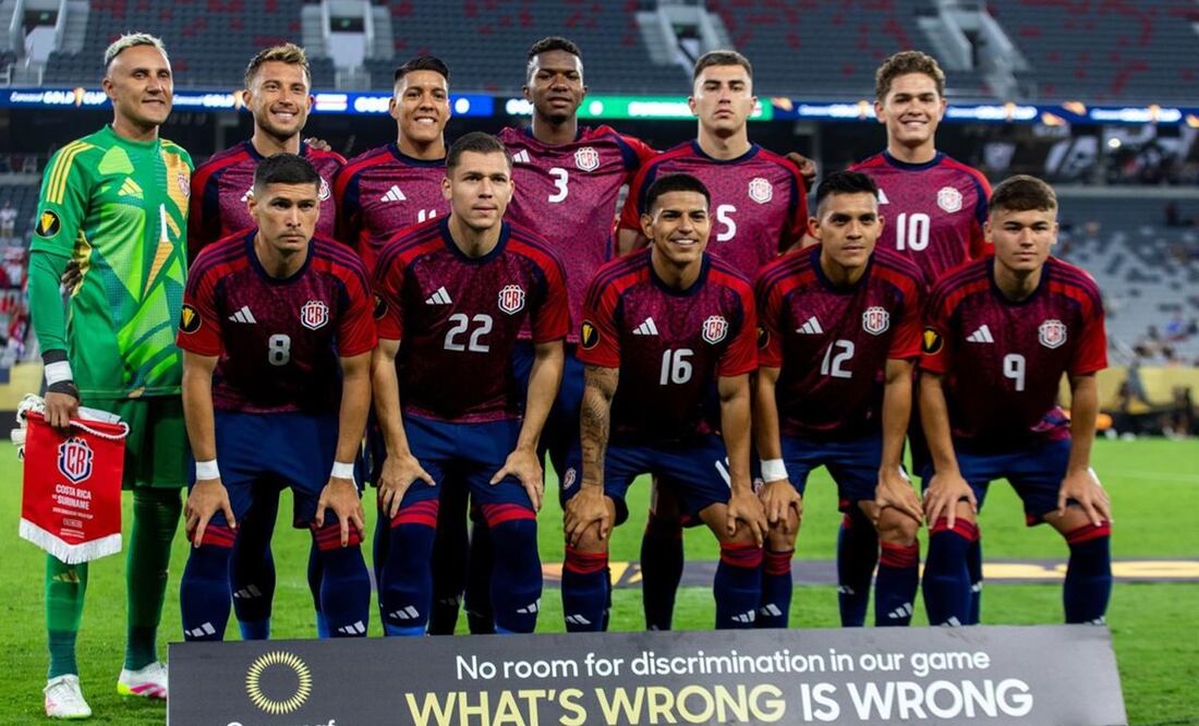 Selección de Costa Rica en su debut en Copa Oro | FOTO: @navaskeylor