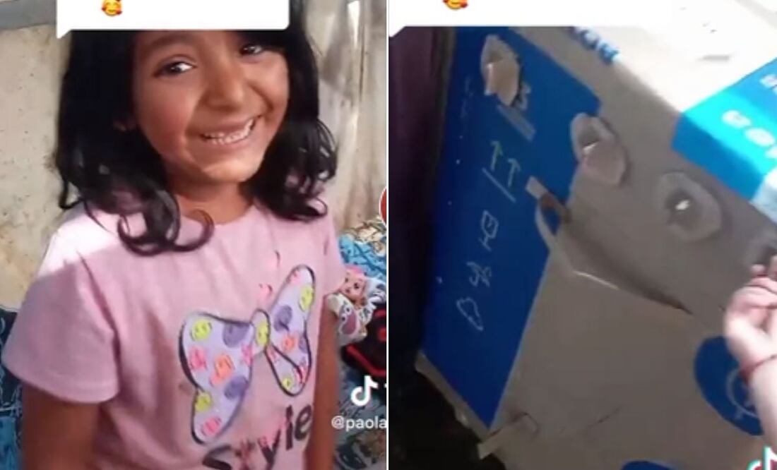 Con mucha creatividad y sin billete sorprendió a su hija en Navidad. Foto: TikTok @paoladelvalle16