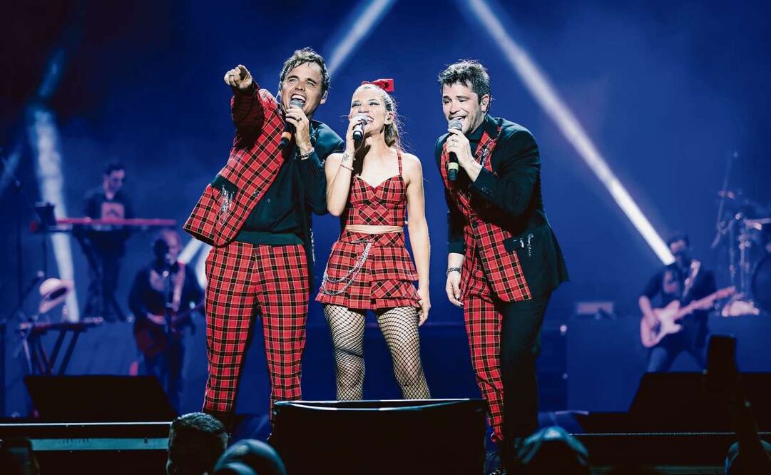 Benjamín Rojas, Camila Bordonaba y Felipe Colombo, tres integrantes de la alineación original de la banda que actualmente está de gira. Foto: Erreway