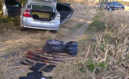 Policía Federal y Sedena aseguran armamento y droga en Michoacán