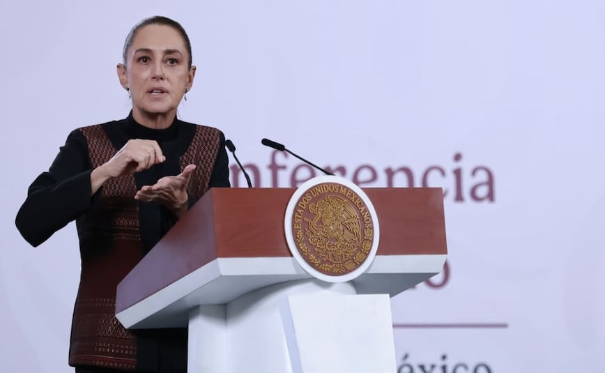 Conferencia matutina de la Presidenta Claudia Sheinbaum desde Palacio Nacional. Foto: Fernanda Rojas | EL UNIVERSAL