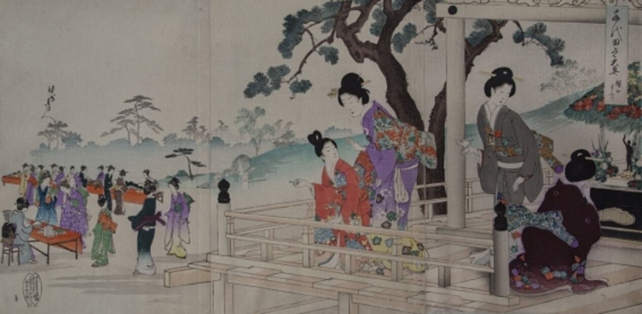 Bellas Artes recorre el Japón de Tablada en muestra