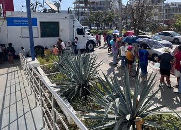 Huracán "Otis": 60% de las sucursales bancarias han sido reestablecidas en Acapulco