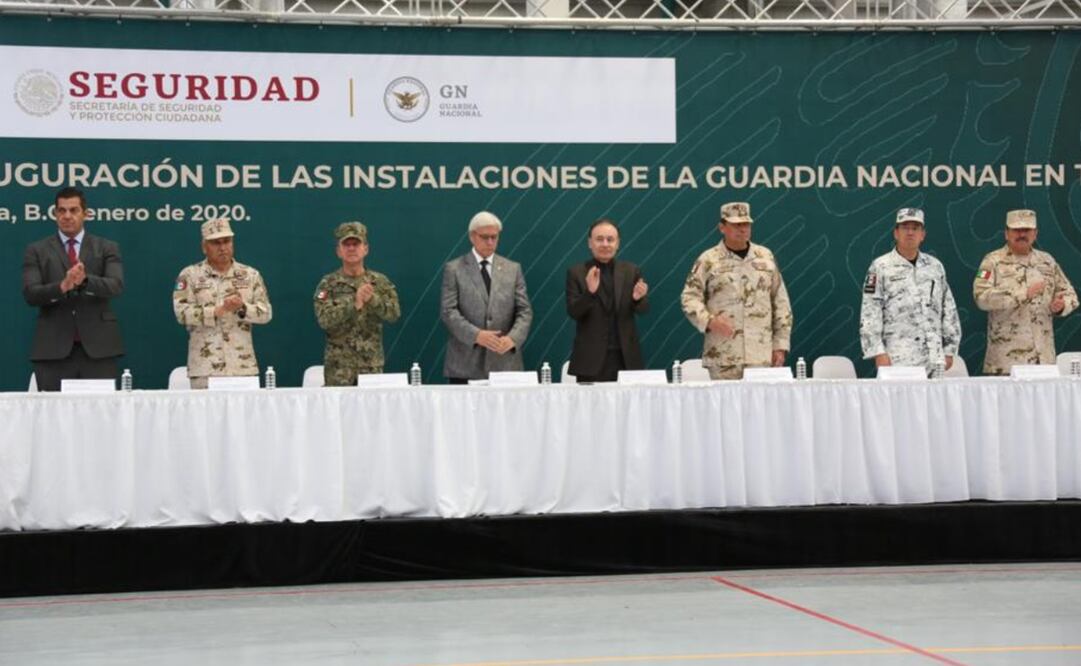 El titular de la Secretaría de Seguridad y Protección Ciudadana inauguró las instalaciones de la Guardia Nacional en Tijuana. Foto: Twitter @GN_MEXICO_