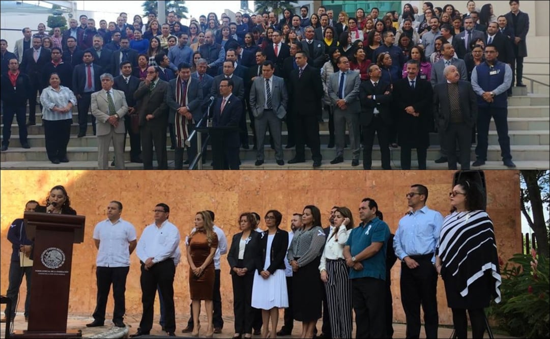 Integrantes del poder judicial en Guanajuato y Cancún. Foto: Especial