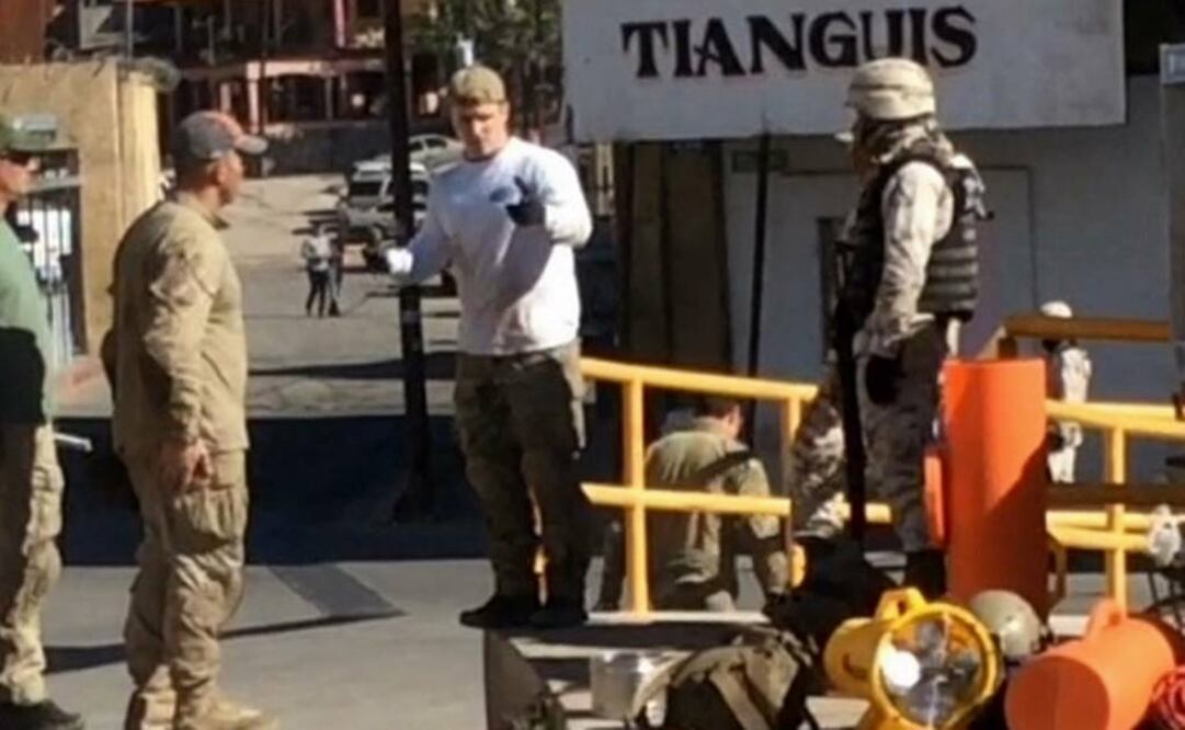 Cuerpos de seguridad captados en la zona tras el hallazgo. Fotografía Especial