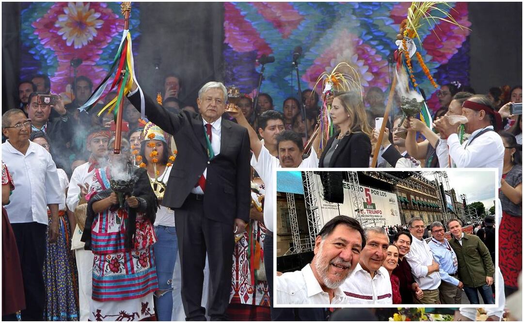 El Jefe del Ejecutivo entregará el bastón de mando a su sucesor, pero afirmó que no será en Palacio Nacional / Foto: EFE y redes