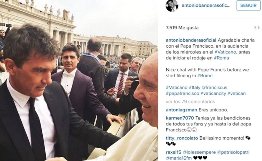 Foto: Instagram de Antonio Banderas