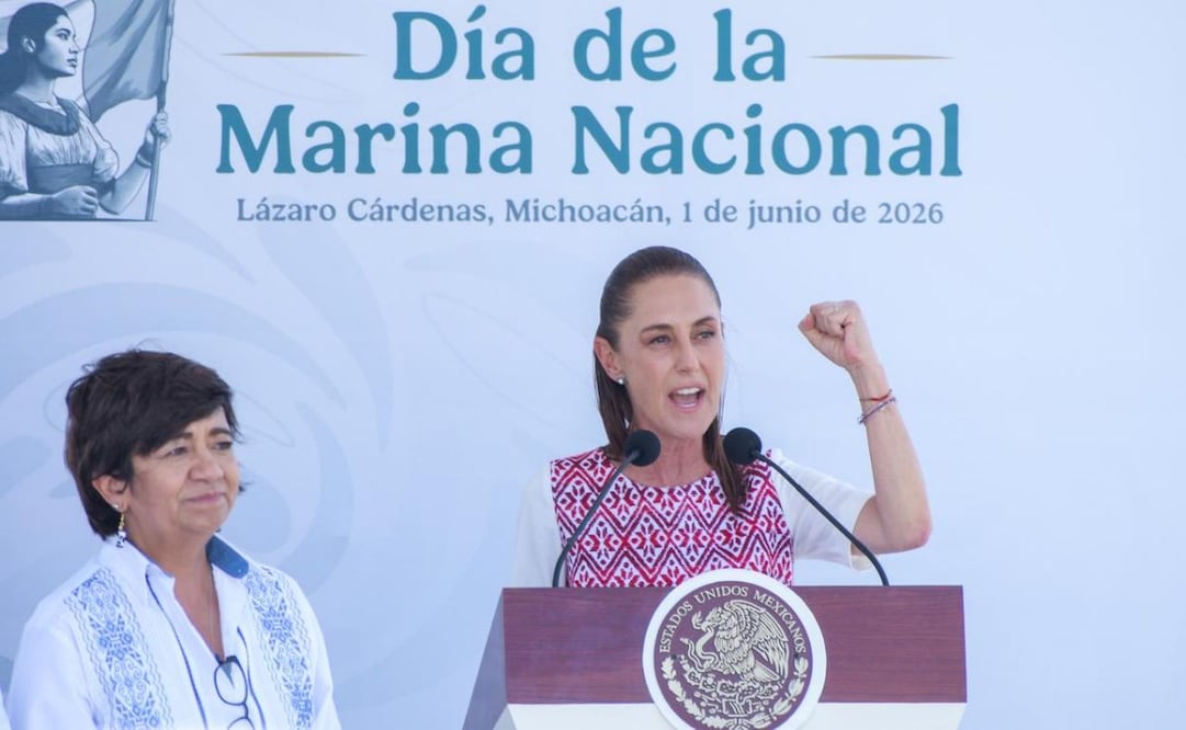 Claudia Sheinbaum encabezó la ceremonia del Día de la Marina Nacional (01/06/2026). Foto: Santiago cadena / EL UNIVERSAL