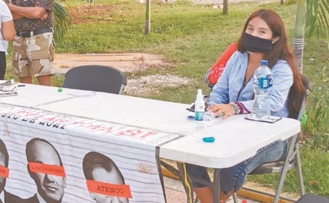 En Quintana Roo, vecinos pusie-ron sus mesas para votar.  Foto: Adriana Varillas/ EL UNIVERSAL.