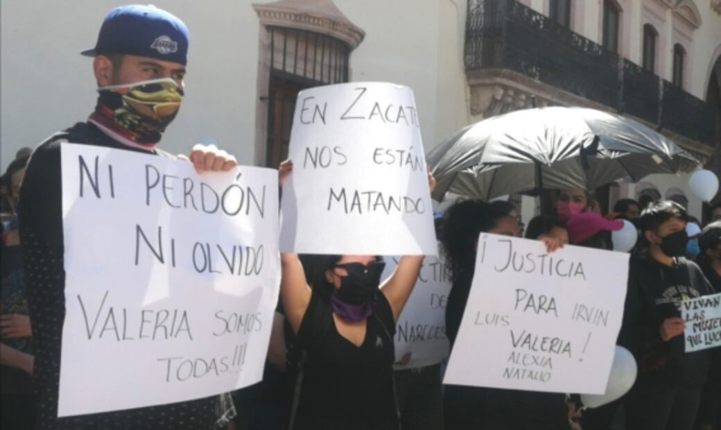 Marchan contra la violencia tras hallazgo sin vida de Valeria y cuatro jóvenes más, asesinados en Zacatecas 