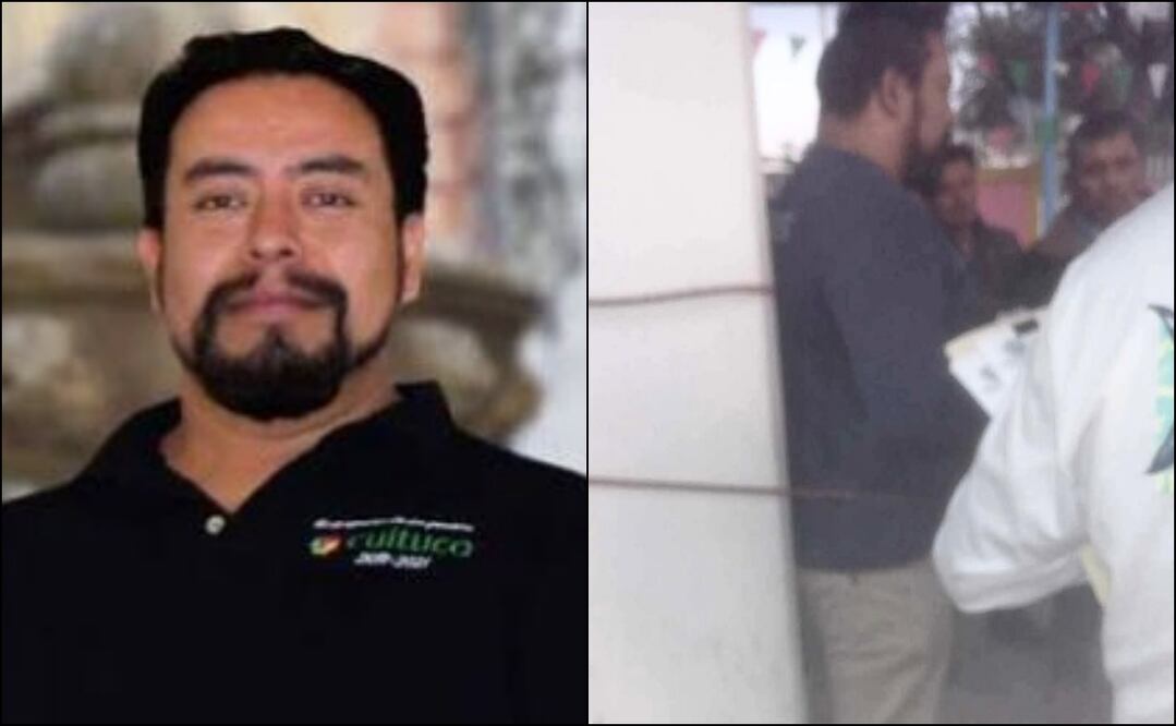 Anzures fue atado a un poste por varias horas de la madrugada por el enojo de la población que le reclamó su falta de compromiso. Foto: Especial