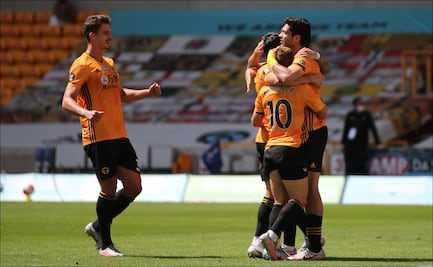 Raúl Jiménez marca en el triunfo de Wolves ante el Everton