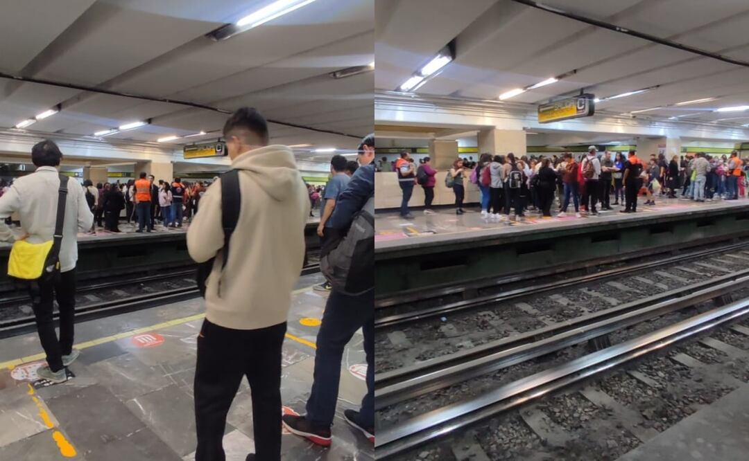 Corto cirucuito en la Línea 3 del Metro. Foto: Adriana Estrada. EL UNIVERSAL