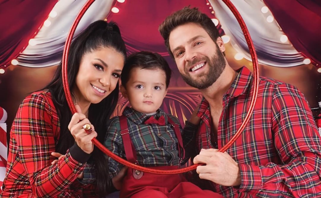 Ferka, su hijo y Jorge Losa presumen foto navideña en familia.