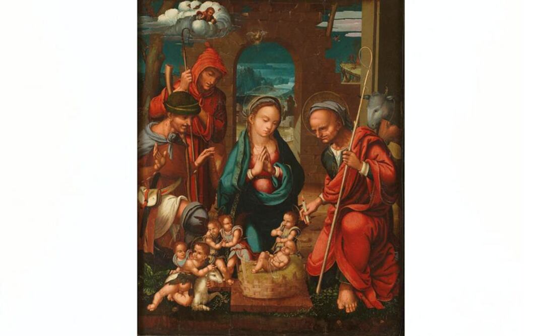 "Adoración de los pastores", por Felipe Pablo de San Leocadio.