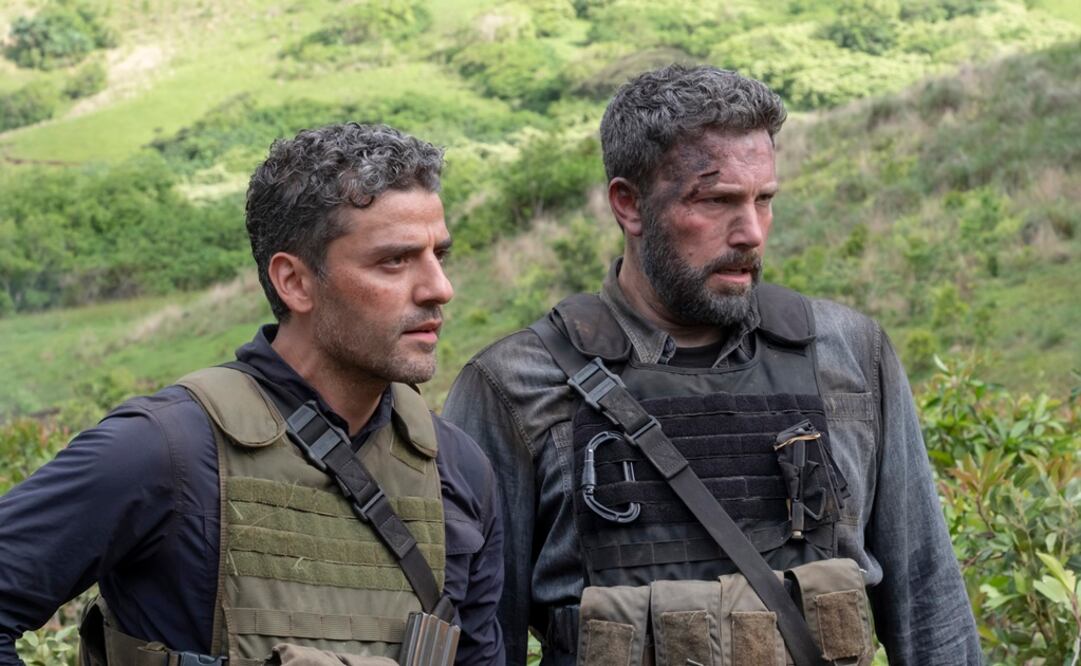 Oscar Isaac y Ben Affleck en "Triple Frontier". Foto: AP