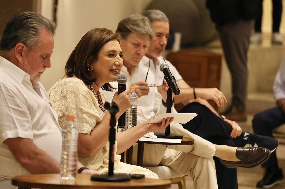Xóchitl Gálvez, candidata presidencial junto a Enrique de la Madrid. Foto: Berenice Fregoso/EL UNIVERSAL