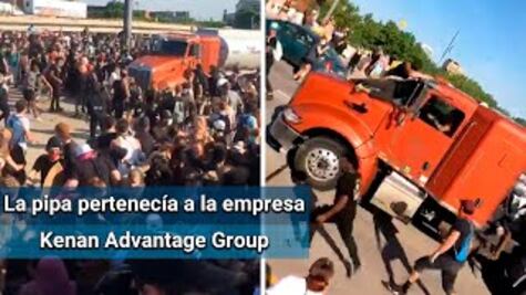 Pipa trata de arrollar a manifestantes en Minneapolis