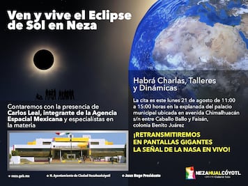 Neza alista pantallas para ver eclipse solar