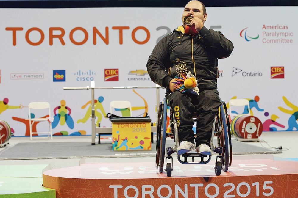 José de Jesús cerró con broche dorado las competencias de powerlifting al superar su marca cuatro kilogramos (CORTESÍA. CONADE)