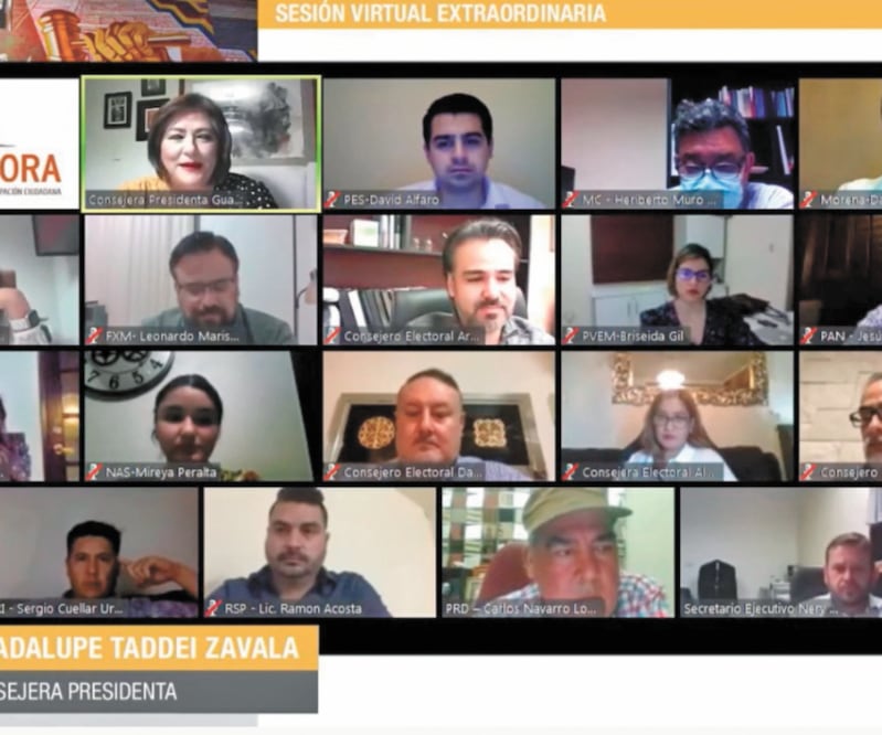 El Consejo General del Instituto Estatal Electoral (IEE) Sonora aprobó la metodología para la celebración de los debates. Foto: IEE SONORA