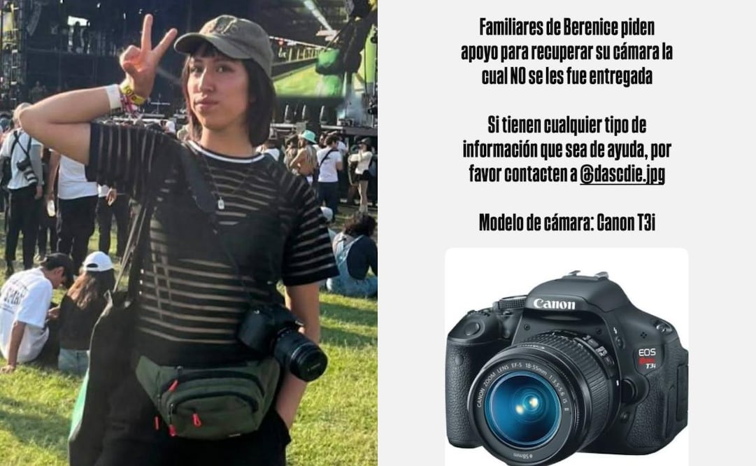 De acuerdo con los reportes de redes sociales, la cámara extraviada de Berenice es una Canon T3i. Foto: Especial