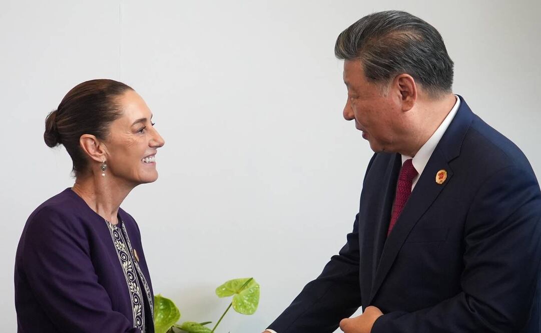 Claudia Sheinbaum con el presidente de China, Xi Jinping, en el marco del G20 18 de noviembre 2024 / Foto: X @Claudiashein