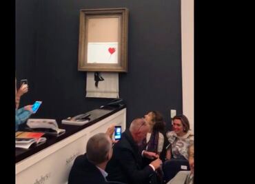Compradora del Banksy destruido confirma que pagará 1.1 millones de dólares