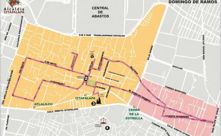 Mapa, cierres y horarios del Domingo de Ramos en Iztapalapa