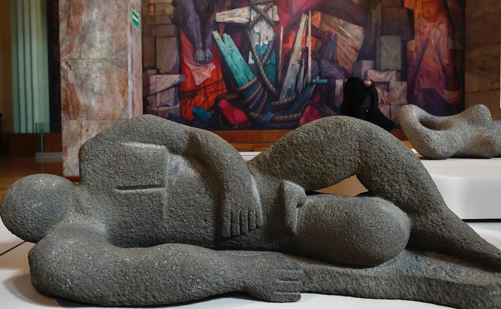 La muestra tiene tres ejes, “Partituras corporales”, “Coreografía escultórica” y “Museo Escultórico. Fotos: Berenice Fregoso / EL UNIVERSAL.